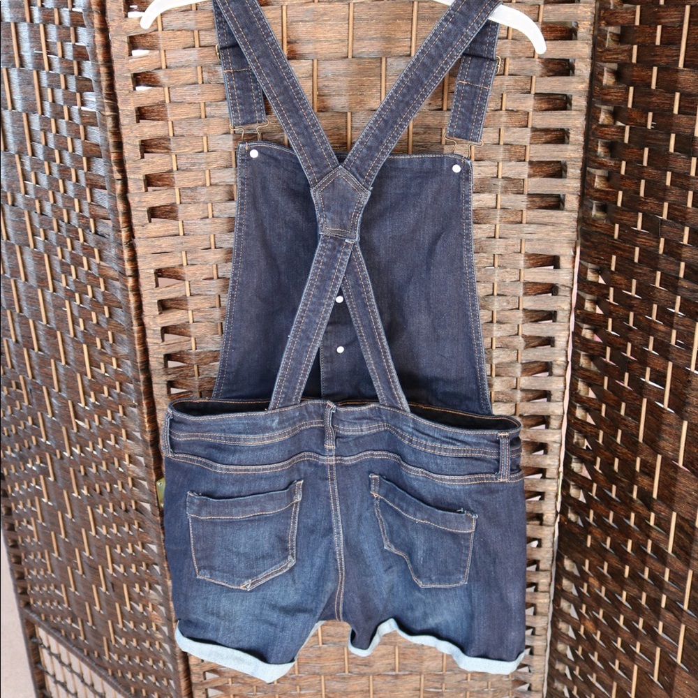 No Boundaries denim shortalls - Picture 2 of 5